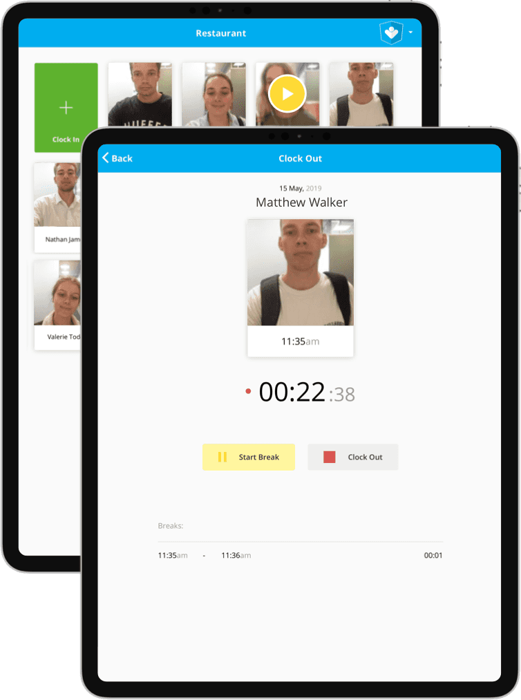 Clock In & Out | Photo Time Clock | PayHero Shift